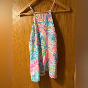 NWT Lilly Pulitzer Vibrant Pink and Blue Patterned Top
